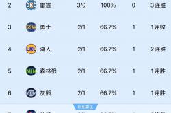 NBA西部球队排(pái)名(míng)及季后赛前景(jǐng)分(fēn)析