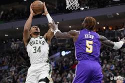 好人，字母哥为湖人新秀蒂耶(yé)罗争到比赛用球，慶(qìng)祝他(tā)职業(yè)生涯(yá)首(shǒu)球